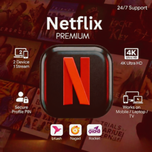 Netflix Premium Shared Subscription - 4K UHD (1 Month, Private Profile)